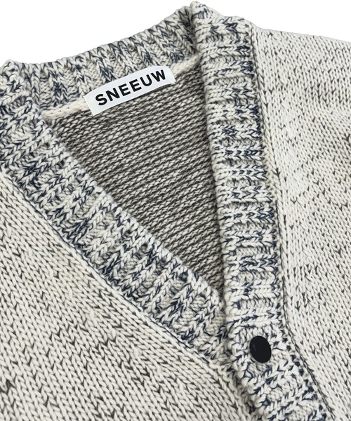 sneeuw（スニュウ）の「ポットホルダーカーディガン（カーディガン/ボレロ・レディース・アイボリー/グレー・3/1）」の10枚目の写真