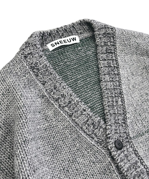 sneeuw（スニュウ）の「ポットホルダーカーディガン（カーディガン/ボレロ・レディース・アイボリー/グレー・3/1）」の12枚目の写真