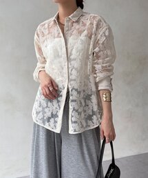 【WEB限定】クロスステッチ刺繍シャツ