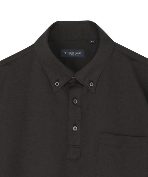 TOKYO SHIRTS（トウキョウシャツ）の「ビズポロ 長袖ポロシャツ（ポロシャツ・メンズ・ブラック・S/M/LL）」の3枚目の写真