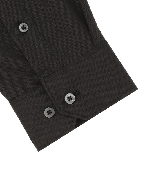 TOKYO SHIRTS（トウキョウシャツ）の「ビズポロ 長袖ポロシャツ（ポロシャツ・メンズ・ブラック・S/M/LL）」の4枚目の写真