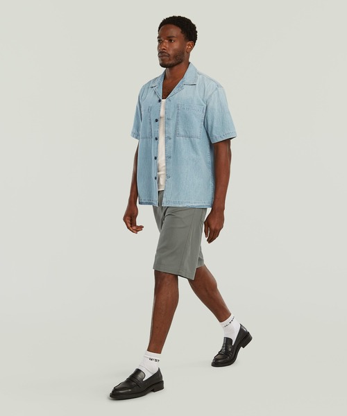 G-STAR(ジースター)の「Bowling 2-Pocket Regular Shirt/2ポケットレギュラーデニムボウリングシャツ(シャツ/ブラウス・メンズ・ライトインディゴブルー・X-LARGE/X-SMALL/LARGE/MEDIUM/SMALL)」の5枚目の写真