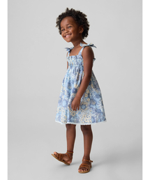 スモッキングギャザー リボンストラップワンピース (幼児・ベビー)