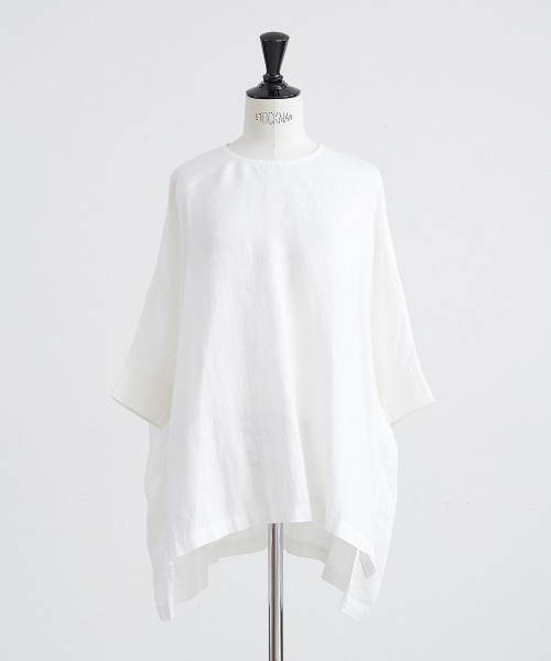 HEAVENLY(ヘブンリー)の「【 HEAVENLY / ヘブンリー 】Linen Back Button Big Pullover 2613032 DLI(シャツ/ブラウス・レディース・ライトグリーン/ブルー/オフホワイト/ブラック・FREE)」の1枚目の写真