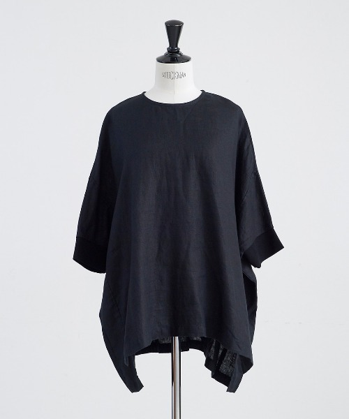 HEAVENLY(ヘブンリー)の「【 HEAVENLY / ヘブンリー 】Linen Back Button Big Pullover 2613032 DLI(シャツ/ブラウス・レディース・ライトグリーン/ブルー/オフホワイト/ブラック・FREE)」の3枚目の写真