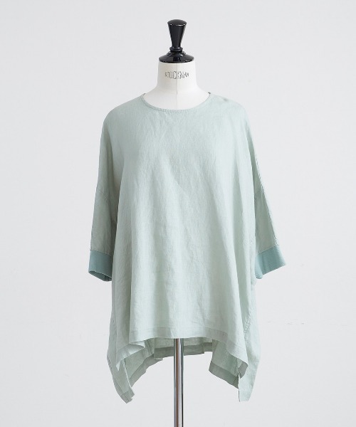 HEAVENLY(ヘブンリー)の「【 HEAVENLY / ヘブンリー 】Linen Back Button Big Pullover 2613032 DLI(シャツ/ブラウス・レディース・ライトグリーン/ブルー/オフホワイト/ブラック・FREE)」の13枚目の写真