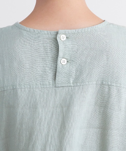 HEAVENLY(ヘブンリー)の「【 HEAVENLY / ヘブンリー 】Linen Back Button Big Pullover 2613032 DLI(シャツ/ブラウス・レディース・ライトグリーン/ブルー/オフホワイト/ブラック・FREE)」の8枚目の写真