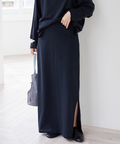 新品 23AW MUSE wonder lily スカート ネイビー 38 サイドスリットスカート（スカート）｜EMILY WEEK（エミリーウィーク