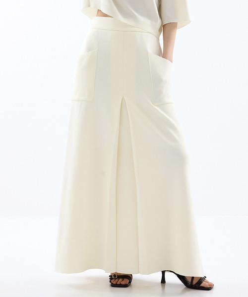 WRAPINKNOT(ラッピンノット)の「別注FLARE SKIRT(スカート・レディース・ホワイト/グレー/ブラック・1/0)」の2枚目の写真