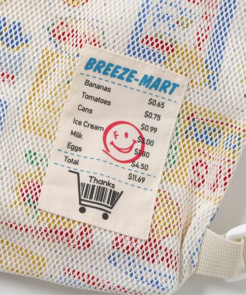 BREEZE(ブリーズ)の「BREEZEMART ナップサック(バックパック/リュック・キッズ・ブラック/アイボリー・FREE)」の6枚目の写真