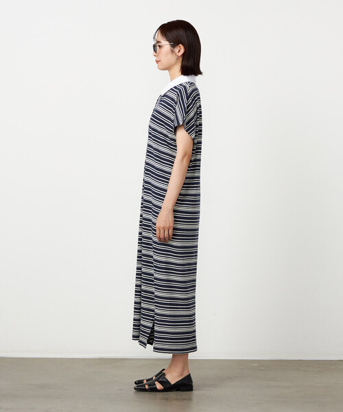 COMME CA ISM(コムサイズム)の「マルチボーダー ラガーワンピース(ワンピース・レディース・ブラック/ネイビー/グレー・MEDIUM/LARGE)」の10枚目の写真