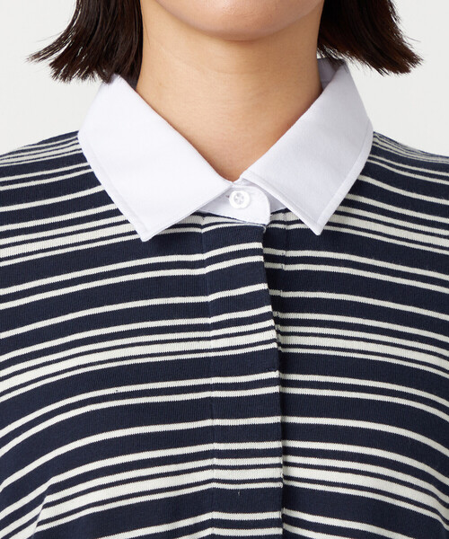 COMME CA ISM(コムサイズム)の「マルチボーダー ラガーワンピース(ワンピース・レディース・ブラック/ネイビー/グレー・MEDIUM/LARGE)」の12枚目の写真