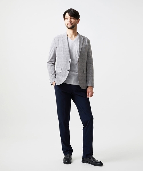 MICHEL KLEIN HOMME   （ミッシェルクランオム）の「【セットアップ】グレンチェック柄テーラードジャケット（テーラードジャケット・メンズ・ネイビー/グレー・MEDIUM/LARGE/X-LARGE）」の18枚目の写真