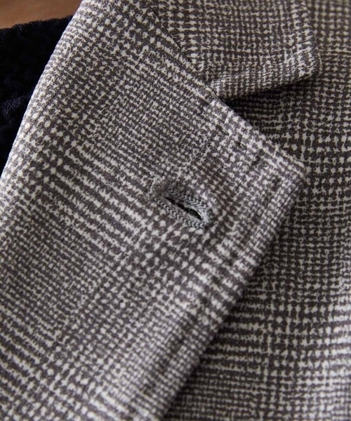 MICHEL KLEIN HOMME   （ミッシェルクランオム）の「【セットアップ】グレンチェック柄テーラードジャケット（テーラードジャケット・メンズ・ネイビー/グレー・MEDIUM/LARGE/X-LARGE）」の6枚目の写真