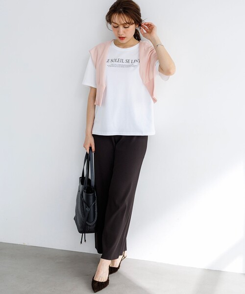 23区 L(ニジュウサンクオオキイサイズ)の「レーヨンポリエステルストレッチ ニット パンツ(その他パンツ・レディース・ブラック系/ダークブラウン系・46/48/44)」の11枚目の写真
