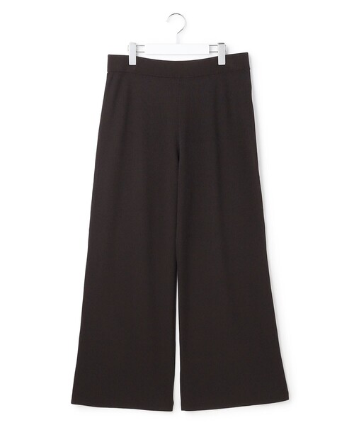 23区 L(ニジュウサンクオオキイサイズ)の「レーヨンポリエステルストレッチ ニット パンツ(その他パンツ・レディース・ブラック系/ダークブラウン系・46/48/44)」の13枚目の写真