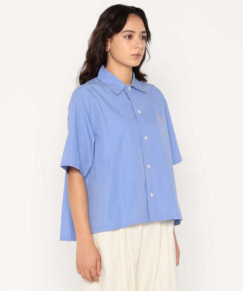 いっぬ★DANTON半袖ブラウス Women's Cotton Poplin Half Sleeve Shirt（シャツ/ブラウス）｜DANTON