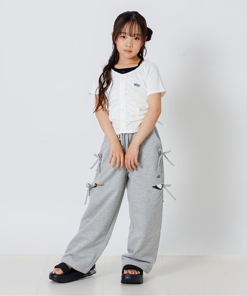 algy（アルジー）の「サイドあきスウェットパンツ（スウェットパンツ・キッズ・ブラック/グレー・160/150/140/130）」の10枚目の写真