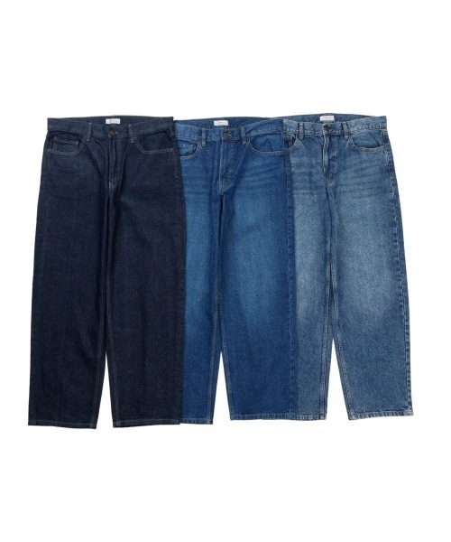 HANES(ヘインズ)の「【Hanes/ヘインズ】メンズ デニムワイドフィット 5ポケット(デニムパンツ・メンズ・ライトブルー/ブルー系1/ネイビー・LARGE/X-LARGE/MEDIUM)」の11枚目の写真