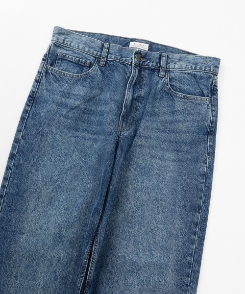 HANES(ヘインズ)の「【Hanes/ヘインズ】メンズ デニムワイドフィット 5ポケット(デニムパンツ・メンズ・ライトブルー/ブルー系1/ネイビー・LARGE/X-LARGE/MEDIUM)」の6枚目の写真