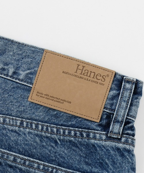 HANES(ヘインズ)の「【Hanes/ヘインズ】メンズ デニムワイドフィット 5ポケット(デニムパンツ・メンズ・ライトブルー/ブルー系1/ネイビー・LARGE/X-LARGE/MEDIUM)」の9枚目の写真