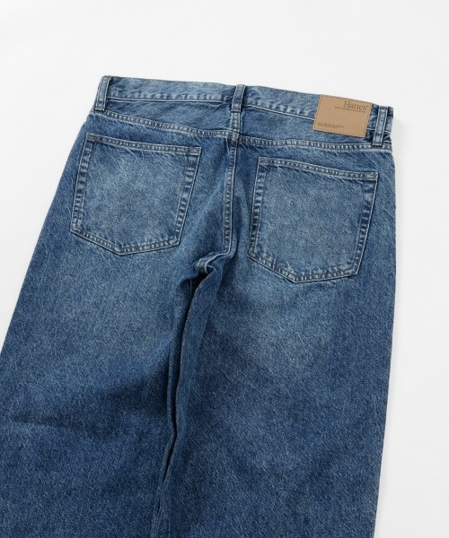 HANES(ヘインズ)の「【Hanes/ヘインズ】メンズ デニムワイドフィット 5ポケット(デニムパンツ・メンズ・ライトブルー/ブルー系1/ネイビー・LARGE/X-LARGE/MEDIUM)」の10枚目の写真