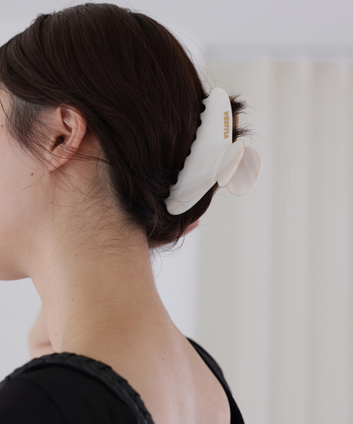 SLOBE IENA(スローブイエナ)の「《追加》VESITIA ヘアバレッタ CLAW CLIPS(バレッタ/ヘアクリップ・レディース・ホワイト/ブラウン/キャメル/ライトグリーン/ピンク・FREE)」の6枚目の写真