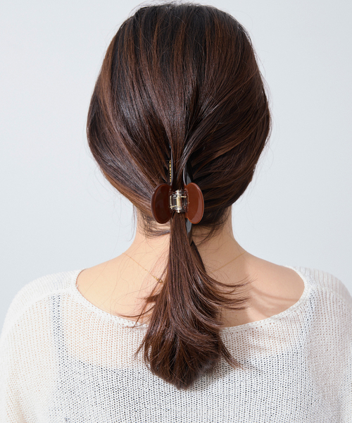 SLOBE IENA(スローブイエナ)の「《追加》VESITIA ヘアバレッタ CLAW CLIPS(バレッタ/ヘアクリップ・レディース・ホワイト/ブラウン/キャメル/ライトグリーン/ピンク・FREE)」の12枚目の写真