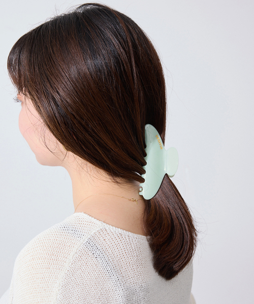 SLOBE IENA(スローブイエナ)の「《追加》VESITIA ヘアバレッタ CLAW CLIPS(バレッタ/ヘアクリップ・レディース・ホワイト/ブラウン/キャメル/ライトグリーン/ピンク・FREE)」の15枚目の写真