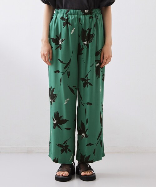 THE SHOP TK （ザ ショップ ティーケー ）の「花柄レーヨンパンツ（その他パンツ・レディース・ブラック系/グリーン系その他2・99）」の9枚目の写真