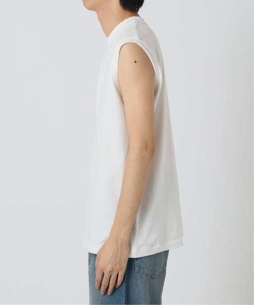 HANES(ヘインズ)の「Hanes / ヘインズ 1P T-SHIRTS SHIRO スリーブレス Tシャツ(Tシャツ/カットソー・メンズ・ホワイト・LARGE/MEDIUM/SMALL)」の4枚目の写真