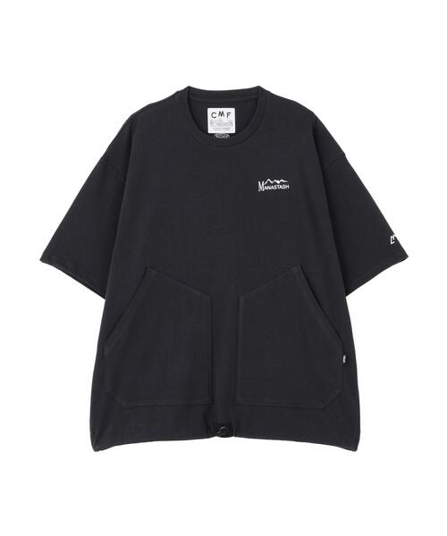 MANASTASH(マナスタッシュ)の「MANASTASH×CMF OUTDOOR GARMENT/マナスタッシュxシーエムエフアウトドアガーメント/2 POCKET SLOW DRY TEE(Tシャツ/カットソー・メンズ・キナリ/ブラック・L/M/XL)」の1枚目の写真
