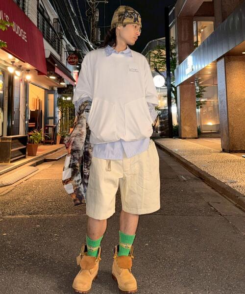 MANASTASH(マナスタッシュ)の「MANASTASH×CMF OUTDOOR GARMENT/マナスタッシュxシーエムエフアウトドアガーメント/2 POCKET SLOW DRY TEE(Tシャツ/カットソー・メンズ・キナリ/ブラック・L/M/XL)」の4枚目の写真