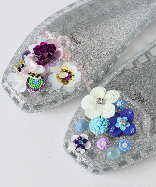 CITYSHOP(シティーショップ)の「HEAVENLY JELLY DAZZLA HJ25PSCL-ST02:シューズ(その他シューズ・レディース・シルバー/ブラック・39/38/36/37)」の6枚目の写真