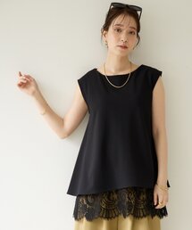 【Noka/WEB限定】カットジョーゼットプレートTシャツ