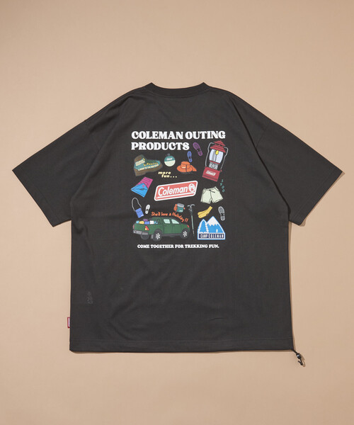 COLEMAN（コールマン）の「Coleman/コールマン 別注 Trekking Goods バックプリント スピンドルTシャツ（Tシャツ/カットソー・メンズ・チャコールグレー/ホワイト/ライトグレー/ブルー・MEDIUM/SMALL/LARGE）」の18枚目の写真