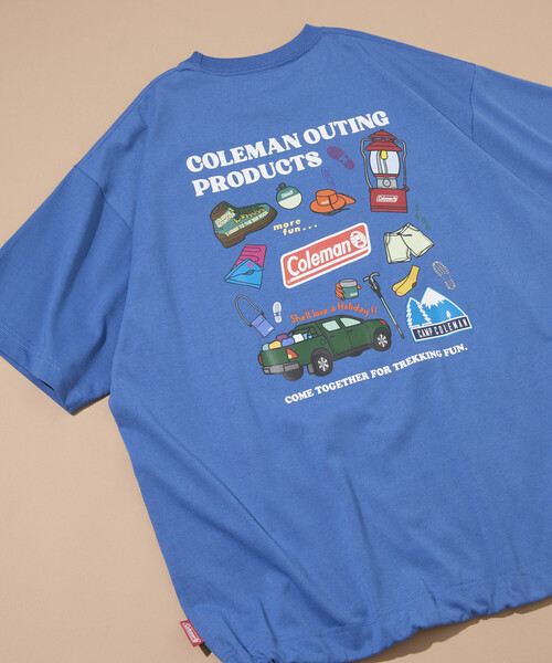 COLEMAN（コールマン）の「Coleman/コールマン 別注 Trekking Goods バックプリント スピンドルTシャツ（Tシャツ/カットソー・メンズ・チャコールグレー/ホワイト/ライトグレー/ブルー・MEDIUM/SMALL/LARGE）」の11枚目の写真