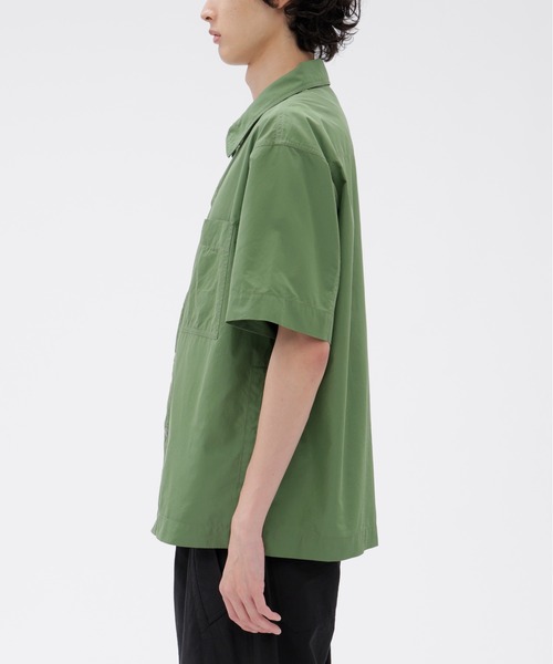 MHL.(エムエイチエル)の「COTTON NYLON VOILE(シャツ/ブラウス・メンズ・チャコール/グリーン・SMALL/MEDIUM/LARGE)」の5枚目の写真