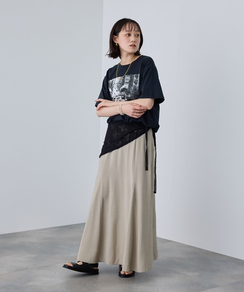 CROSS FUNCTION(クロスファンクション)の「《UV》エブ楽 Brooklynフォトプリント クール Tシャツ【CROSS FUNCTION/クロスファンクション】(Tシャツ/カットソー・レディース・オフホワイト/チャコールグレー・LL/L/M)」の17枚目の写真