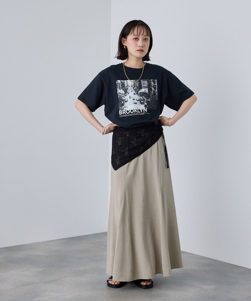 CROSS FUNCTION(クロスファンクション)の「《UV》エブ楽 Brooklynフォトプリント クール Tシャツ【CROSS FUNCTION/クロスファンクション】(Tシャツ/カットソー・レディース・オフホワイト/チャコールグレー・LL/L/M)」の18枚目の写真