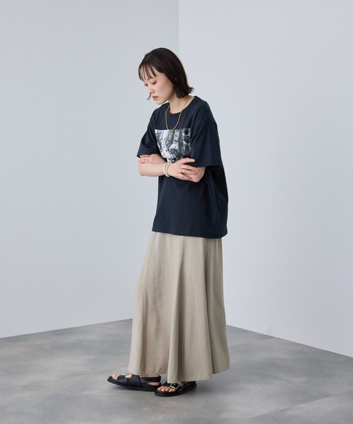CROSS FUNCTION(クロスファンクション)の「《UV》エブ楽 Brooklynフォトプリント クール Tシャツ【CROSS FUNCTION/クロスファンクション】(Tシャツ/カットソー・レディース・オフホワイト/チャコールグレー・LL/L/M)」の15枚目の写真