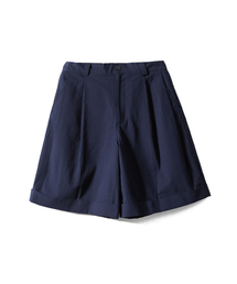 HORLISUN（ホーリーサン）の「Dimple Seersucker Wide Half Pants Navy（その他パンツ）」
