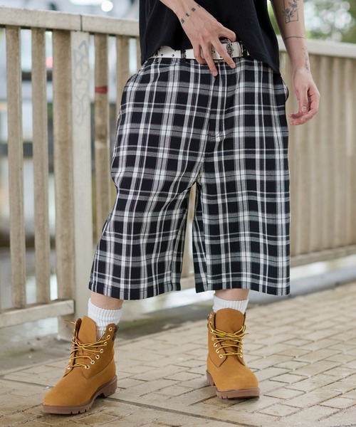 WEGO(ウィゴー)の「WEGO/【26年春夏新作】バギーチェックショーツ(その他パンツ・メンズ・レッド系その他2/ブラック系その他2・MEDIUM/LARGE)」の8枚目の写真