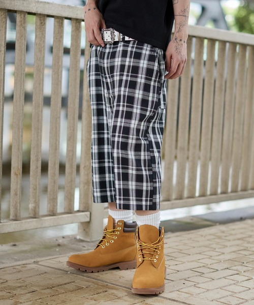 WEGO(ウィゴー)の「WEGO/【26年春夏新作】バギーチェックショーツ(その他パンツ・メンズ・レッド系その他2/ブラック系その他2・MEDIUM/LARGE)」の9枚目の写真