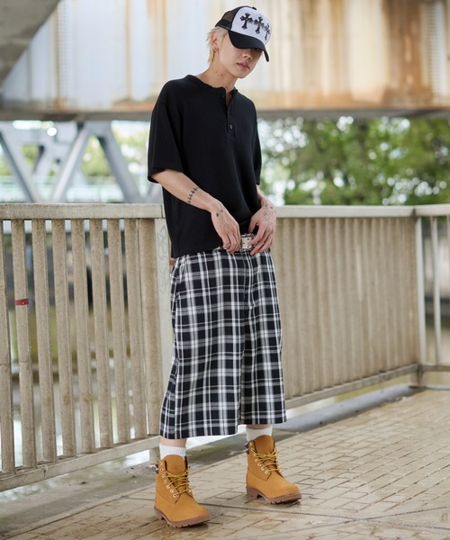 WEGO(ウィゴー)の「WEGO/【26年春夏新作】バギーチェックショーツ(その他パンツ・メンズ・レッド系その他2/ブラック系その他2・MEDIUM/LARGE)」の12枚目の写真