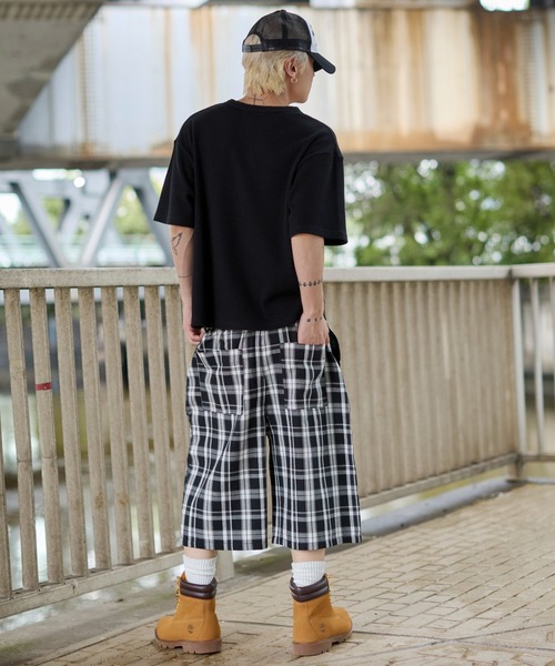 WEGO(ウィゴー)の「WEGO/【26年春夏新作】バギーチェックショーツ(その他パンツ・メンズ・レッド系その他2/ブラック系その他2・MEDIUM/LARGE)」の13枚目の写真