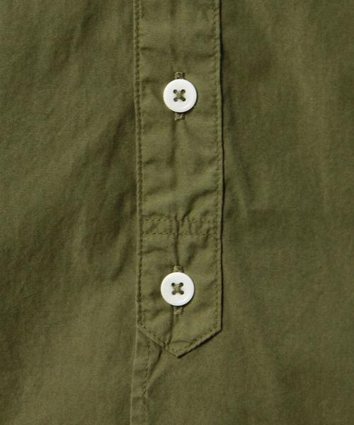 MHL.（エムエイチエル）の「＜MHL.＞ 11 POPLIN N/C SHT/シャツ（シャツ/ブラウス・メンズ・ホワイト/オリーブ・LARGE/MEDIUM）」の10枚目の写真