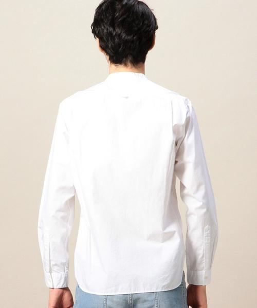 MHL.（エムエイチエル）の「＜MHL.＞ 11 POPLIN N/C SHT/シャツ（シャツ/ブラウス・メンズ・ホワイト/オリーブ・LARGE/MEDIUM）」の11枚目の写真