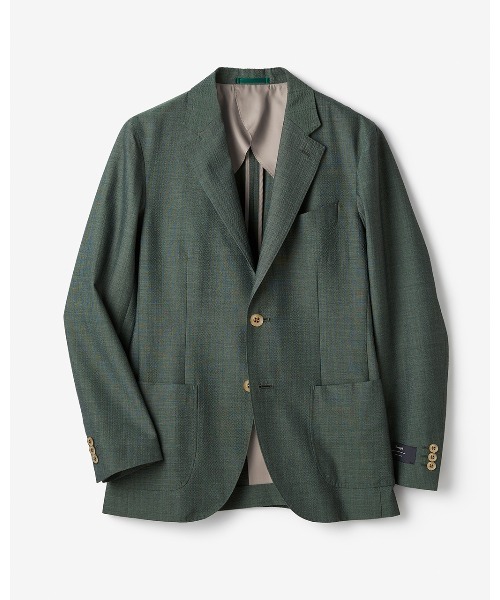 DoCLASSE( ドゥクラッセ)の「MARZOTTO(マルゾット)サッカーJK(テーラードジャケット・メンズ・ネイビー/ダークグリーン/ライトブルー/ベージュ・LL/M/L/S/3L)」の2枚目の写真