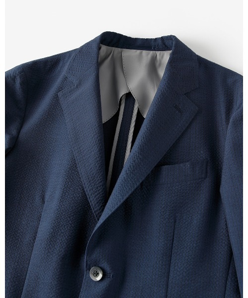 DoCLASSE( ドゥクラッセ)の「MARZOTTO(マルゾット)サッカーJK(テーラードジャケット・メンズ・ネイビー/ダークグリーン/ライトブルー/ベージュ・LL/M/L/S/3L)」の11枚目の写真